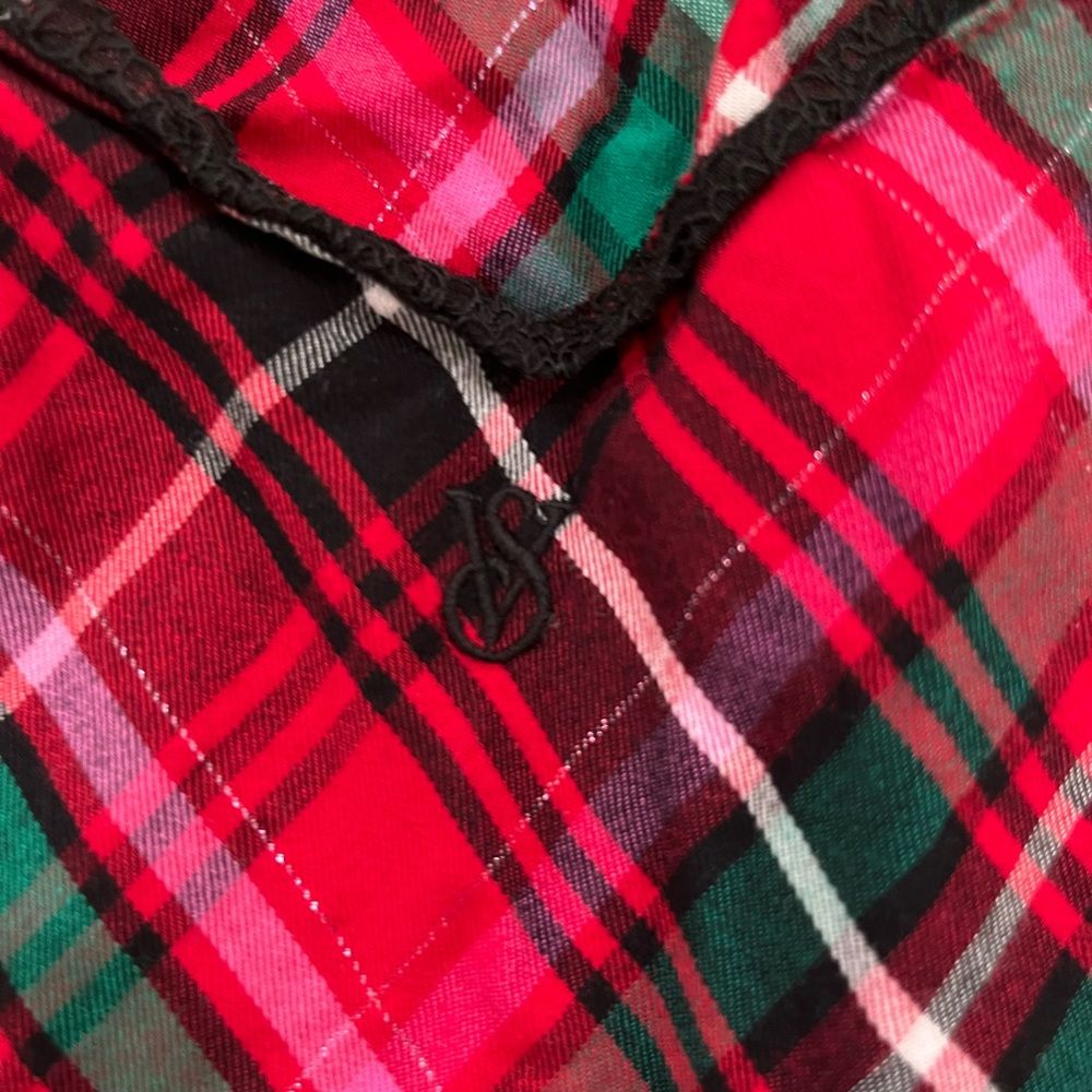 Victoria's Secret Red Plaid Chemise - Picture 4 of 4
